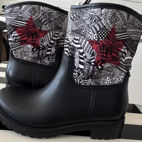 Rubber and Neoprene Boots like new, black, sizes 39-40