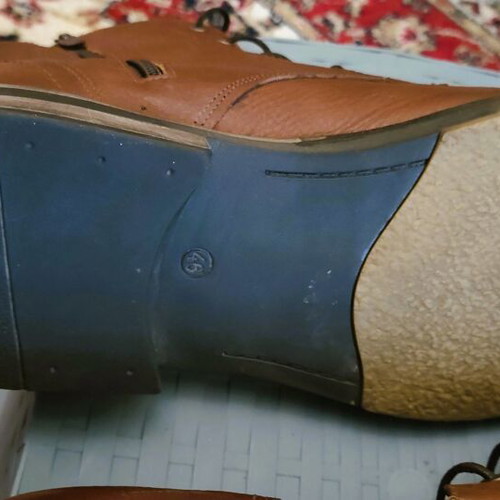 Damiani Leather Boots Used Brown-Tan Size 46