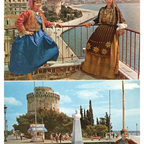 Postcards used, pack of 10, 1965-80