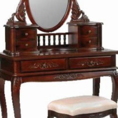 Dressing Table with Stool new, African walnut wood