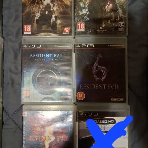 PS3 games used, collection of 18 pieces