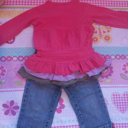 Gymboree set for 2 years like new, dress and jeans