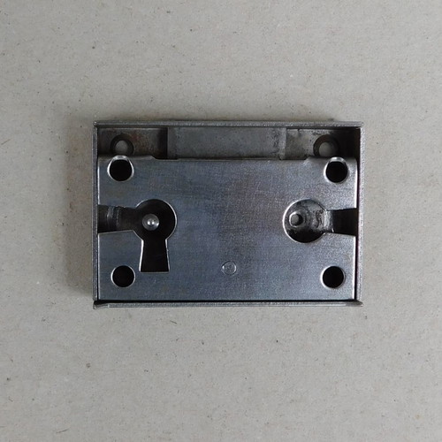 Furniture lock bronzed 5.6 x 3.8 cm