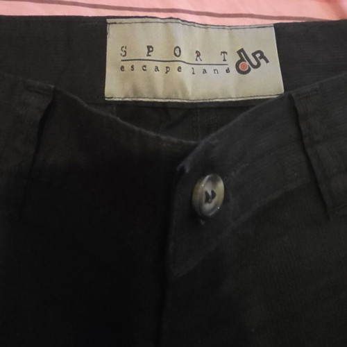 Dur casual men's pants, black, size S, fabric