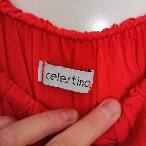 Celestino women's red blouse, one size