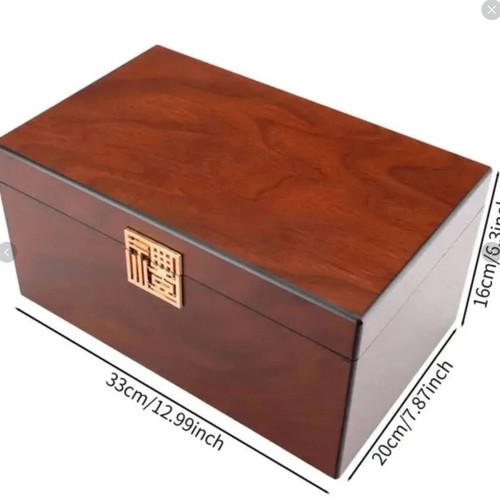 Luxury wooden box new for storage and decoration