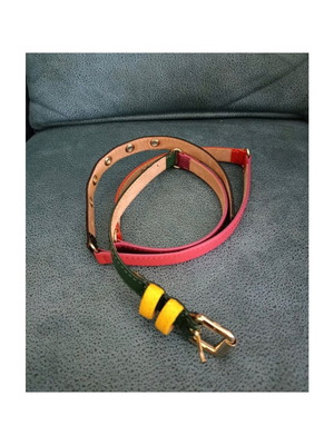 DOLCE & CABBANA - leather multicolored belt - 90cm