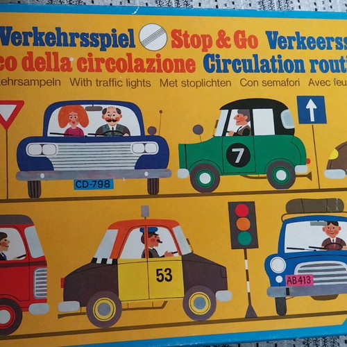 Traffic education board game used from 1968
