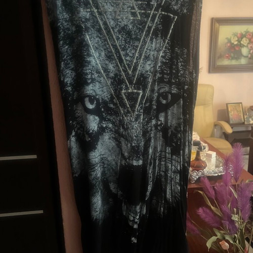 Bershka t-shirt new with chain and back cutout detail, black, size S
