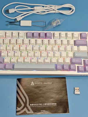 Ajazz Ak820Pro Mechanical Keyboard 75% TKL Wireless RGB New