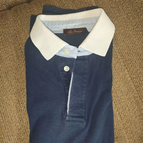 Set of 2 men's polo shirts Glou Premium navy blue and Joxx burgundy used
