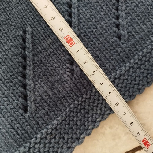 Knitted wool cardigan new, blue, size M