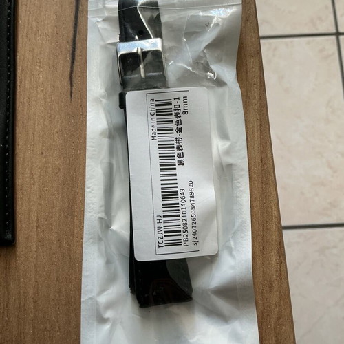 Leather watch strap 18mm black new in excellent condition
