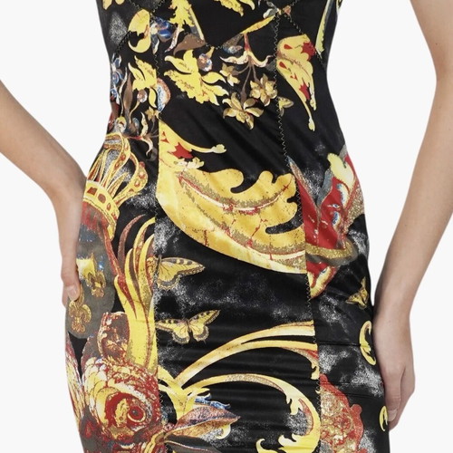 Roberto Cavalli multicolor sleeveless fit-and-flare dress like new