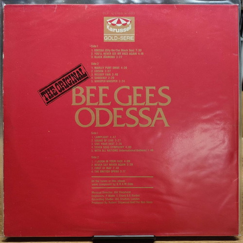 Bee Gees Odessa The Original double vinyl LP used, rock