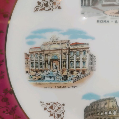 Vintage decorative plate Bavaria Germany Rome 25cm like new
