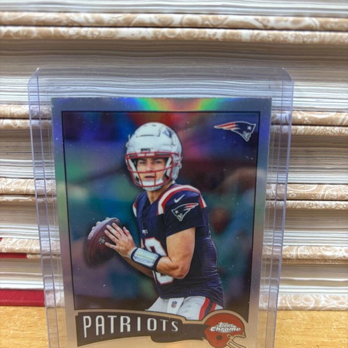 2025 Topps Chrome Football Drake Maye Retro Refractor Patriots QB new