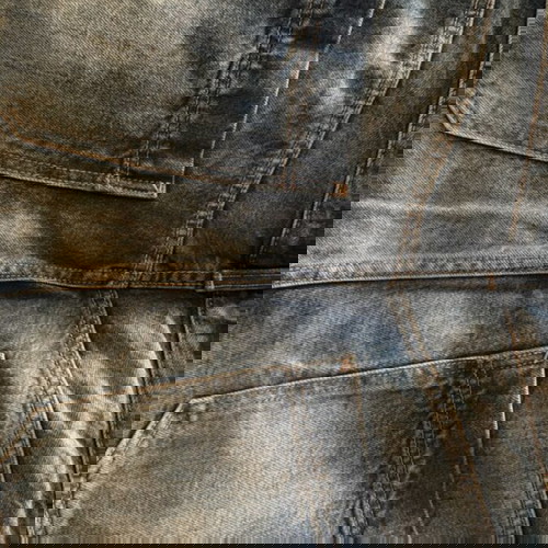 Denim high-waisted Bershka pants like new, blue, size XL