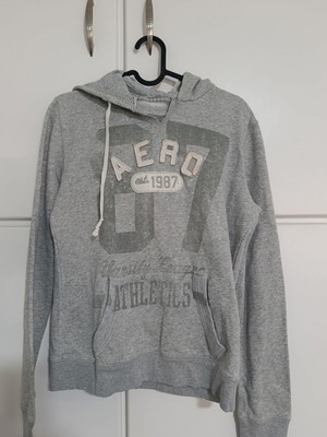Grey hoodie sweatshirt used, size M