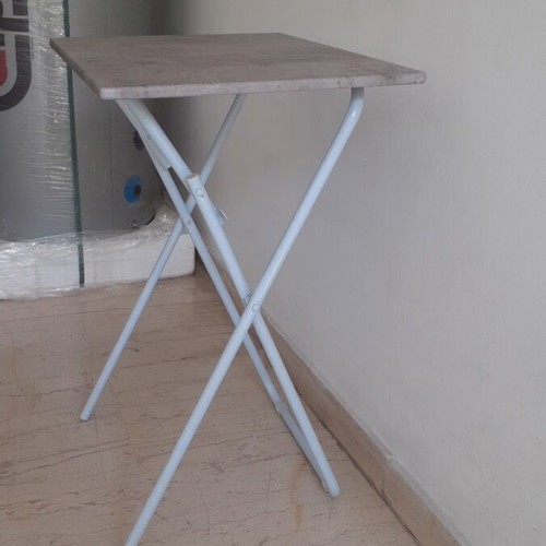 Folding table new, gray concrete color, 48×38×66 cm
