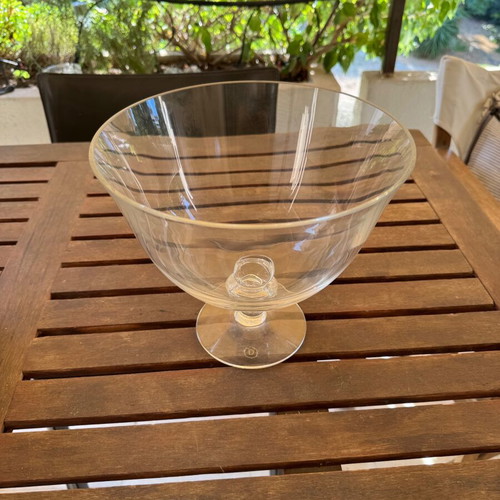 Dartington Crystal Fortuna heavy crystal bowl with foot