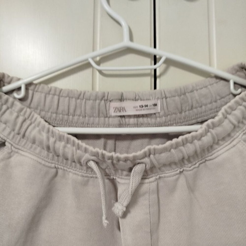 Zara boys' bermuda shorts used, light grey, size 13-14
