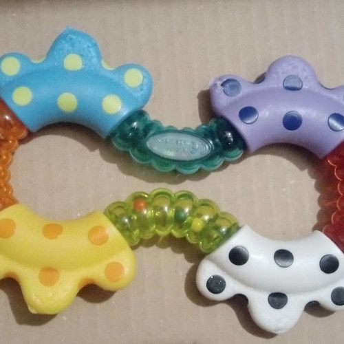 Playgro Click & Twist rattle and teether used for 3+ months