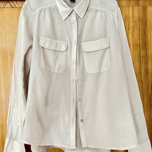 H&M Pink Soft Long-Sleeve Shirt 100% Cotton Used