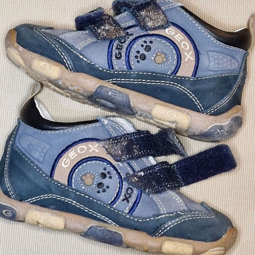 Geox boys' sneakers size 23 used, blue