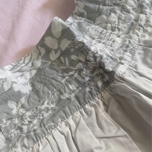 Alouette girls' skirt like new, white and gray, sizes 116-122 cm