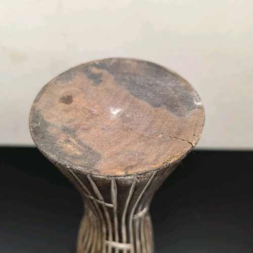 Wooden candlestick used