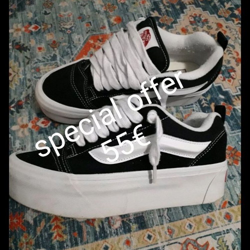 Vans Knu Skool sneakers like new, size 40, black and white