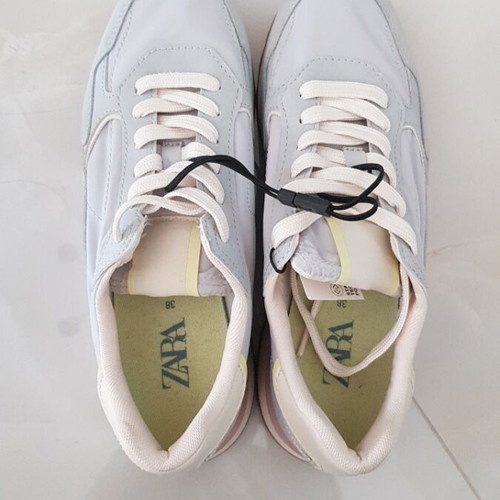 Zara sport shoes new, size 38, white and turquoise