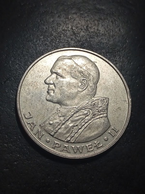 Poland 1000 Zloty 1982 silver coin John Paul II