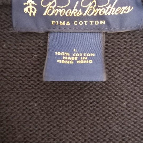 Brooks Brothers sweater new, cotton, size L, black