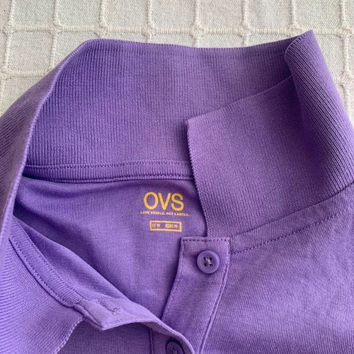 Ovs Fashion purple polo shirt medium used