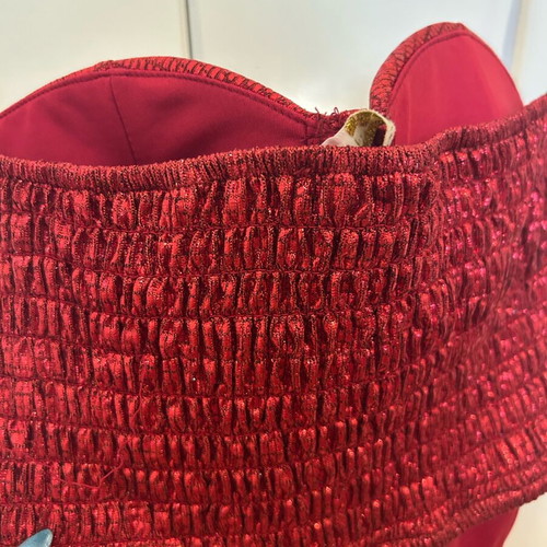 Red corset like new, size M-L