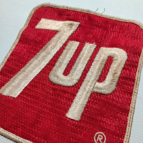 7up USA workers patch 70s 80s used, in good condition