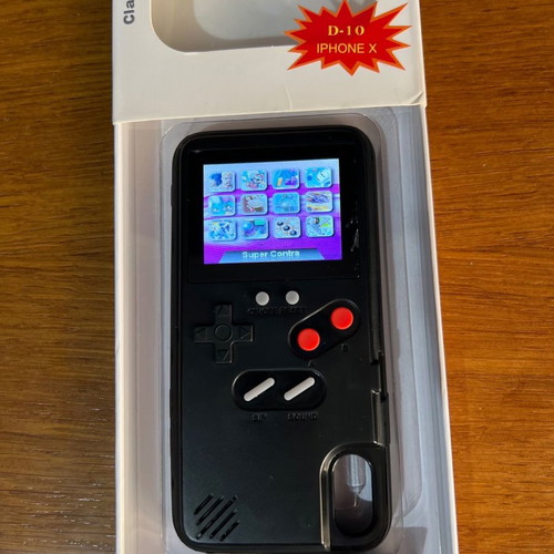 iPhone X case used with 36 classic games and screen protector