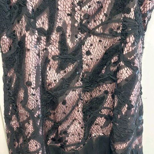 Mischalis Atelier formal dress size L like new, black pink