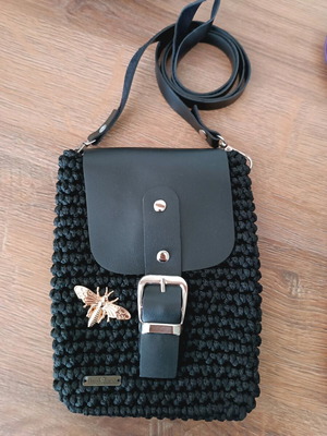 Small bag for phone and keys new, black