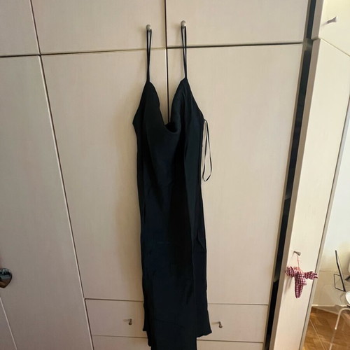 Zara deep green draped dress like new, size M