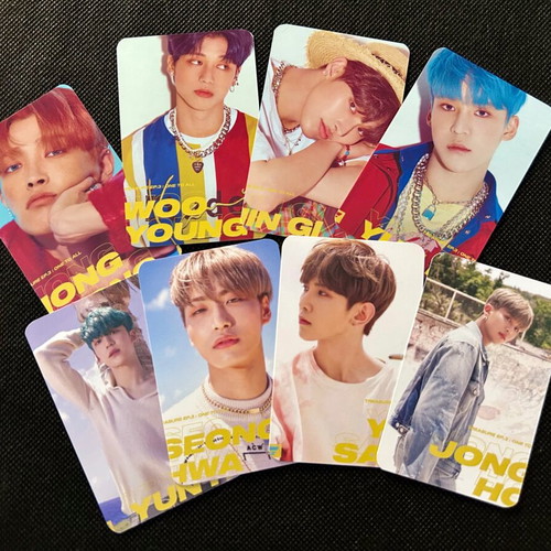 Ateez unofficial double-sided photocards fan made, like new