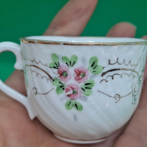 Imperial Russian Porcelain coffee cup Kuznetsov Factory used