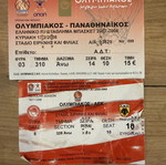 Olympiakos Basketball Tickets Collectible Pack of 2, like new, 2008