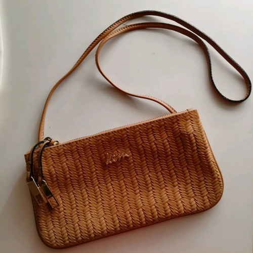KEM leather crossbody bag like new suede