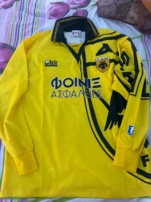 AEK Athens Home Football Shirt 1993-1994 Size L Like New