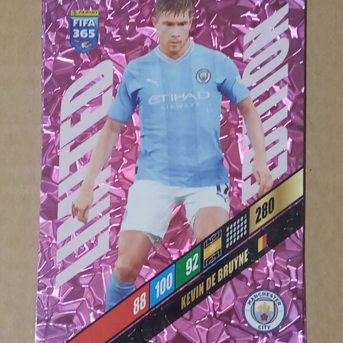 Panini FIFA 365 2024 Adrenalyn XXL 2 Limited Edition Cards Manchester City (Haaland, De Bruyne)