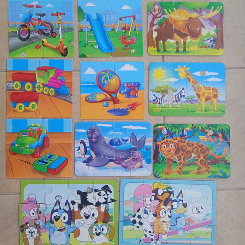 Set of 11 assorted puzzles