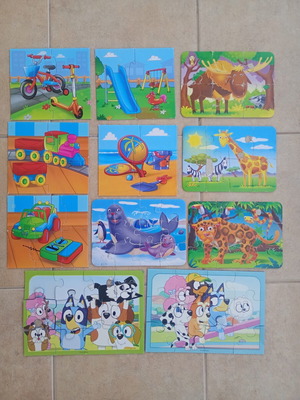 Set of 11 assorted puzzles